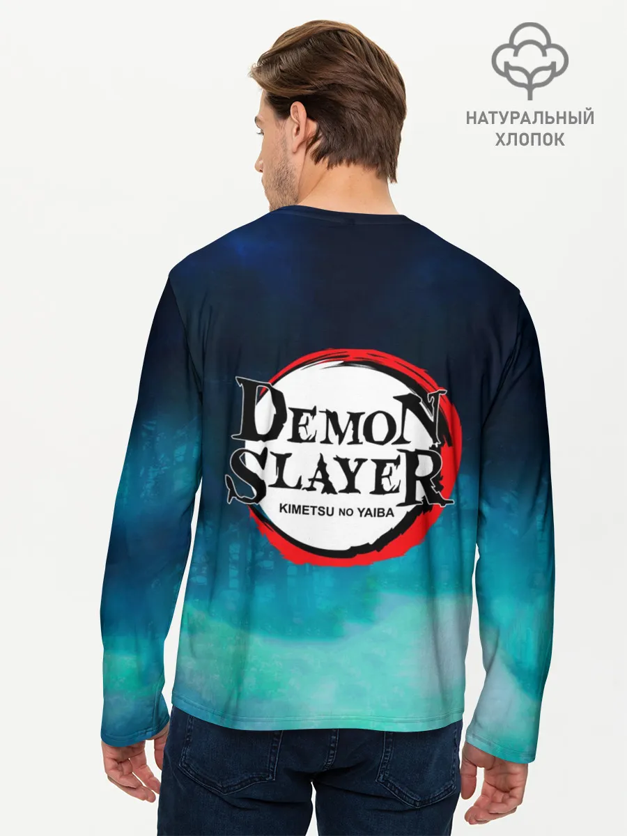 Мужской лонгслив базовый / Убийца демонов милые брат и сестра