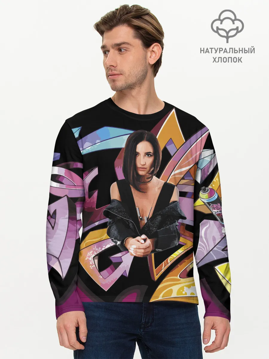 Мужской лонгслив базовый / Supergirl