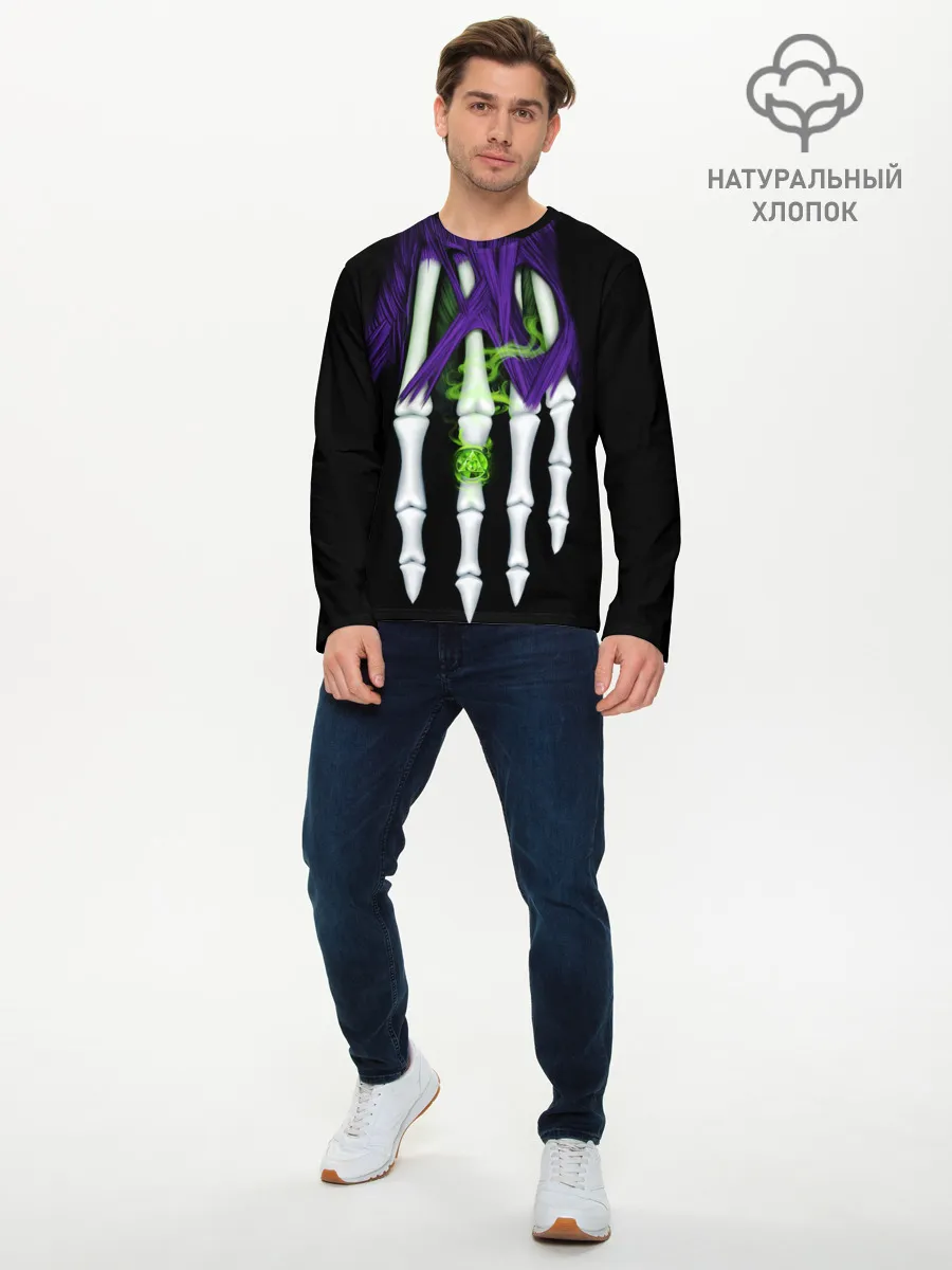Мужской лонгслив базовый / Нежить Чернокнижник