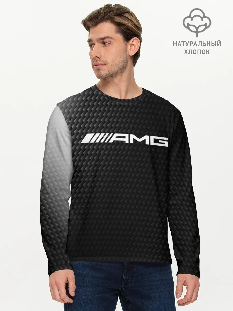Мужской лонгслив базовый / MERCEDES / МЕРСЕДЕС