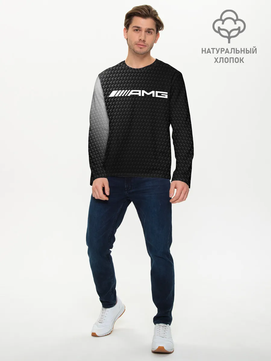 Мужской лонгслив базовый / MERCEDES / МЕРСЕДЕС