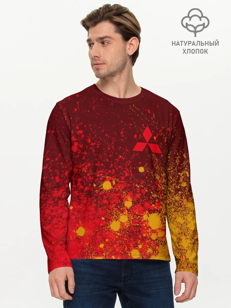 Мужской лонгслив базовый / MITSUBISHI / МИТСУБИСИ