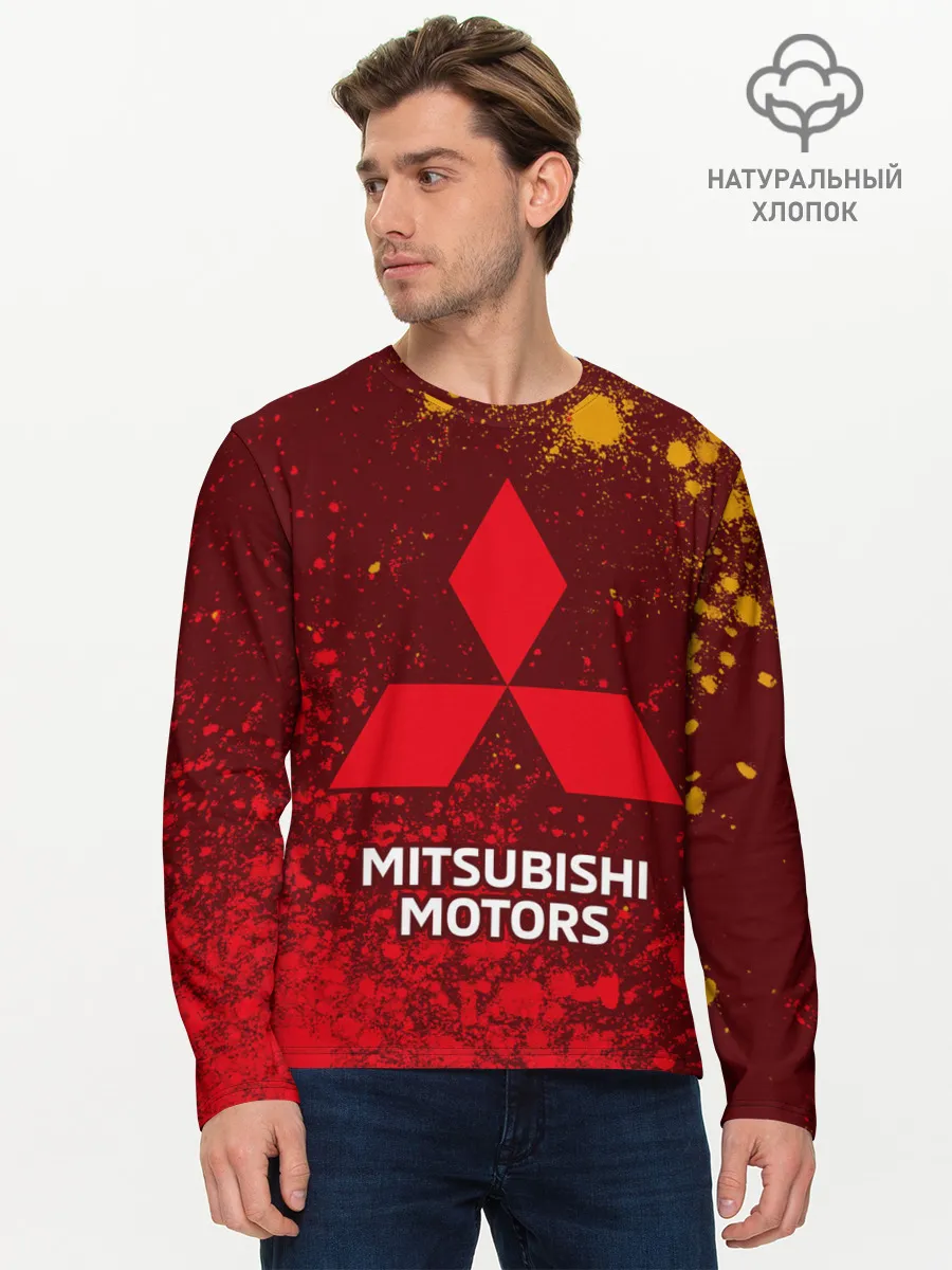 Мужской лонгслив базовый / MITSUBISHI / МИТСУБИСИ