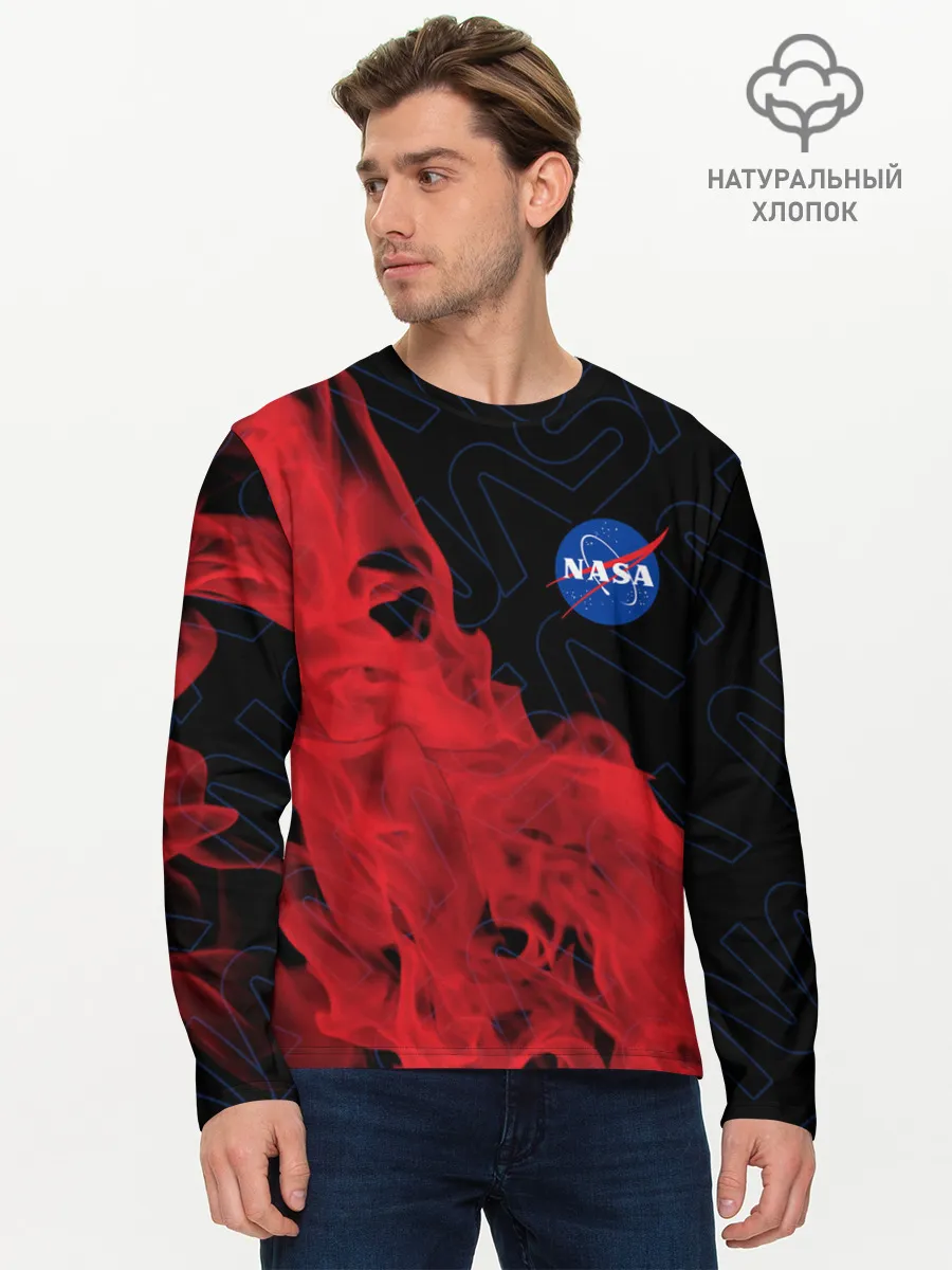 Мужской лонгслив базовый / NASA / НАСА