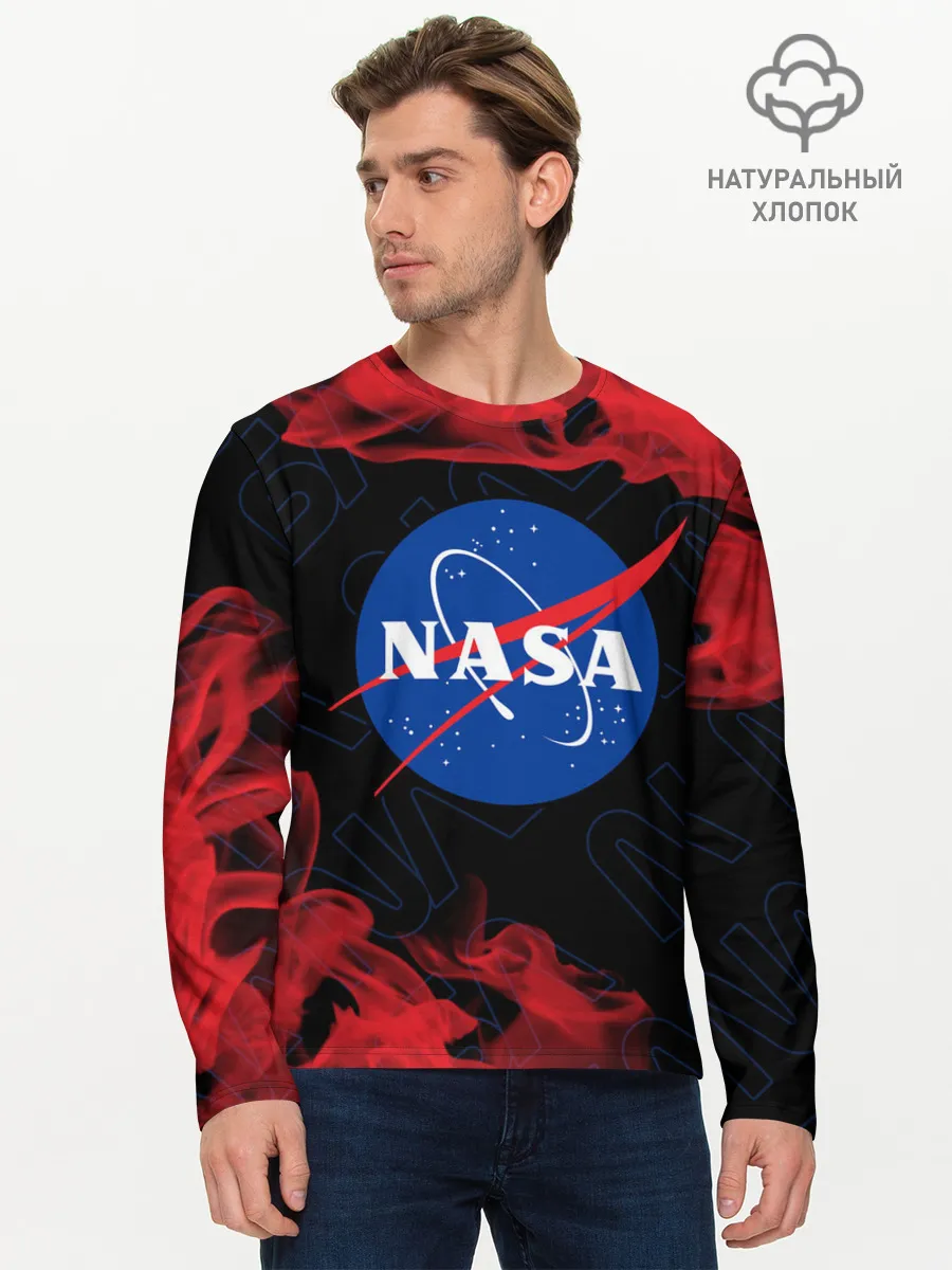Мужской лонгслив базовый / NASA / НАСА