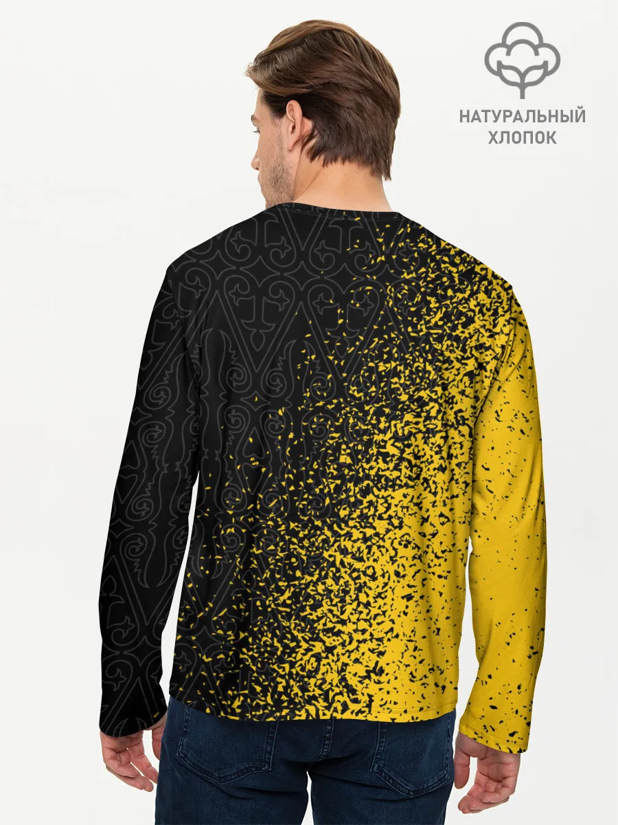 Мужской лонгслив базовый / КАЗАХСТАН / KAZAKHSTAN