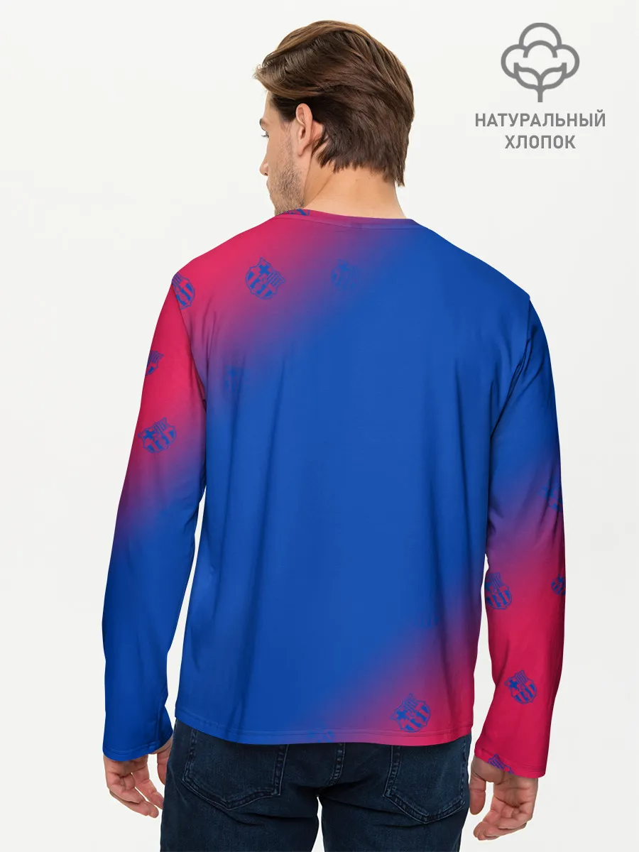 Мужской лонгслив базовый / BARCELONA / БАРСЕЛОНА