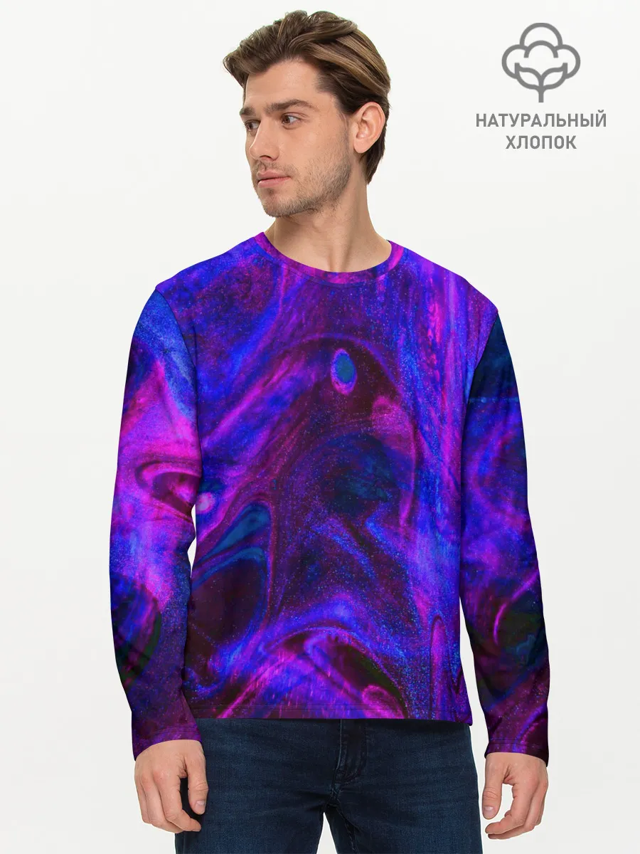 Мужской лонгслив базовый / Space