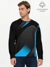 Мужской лонгслив базовый / SPORT WEAR BLUE