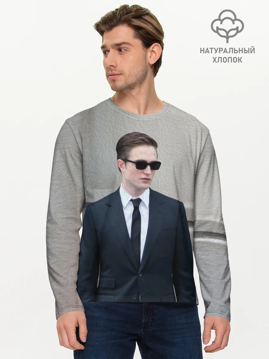 Мужской лонгслив базовый / Роберт Паттинсон