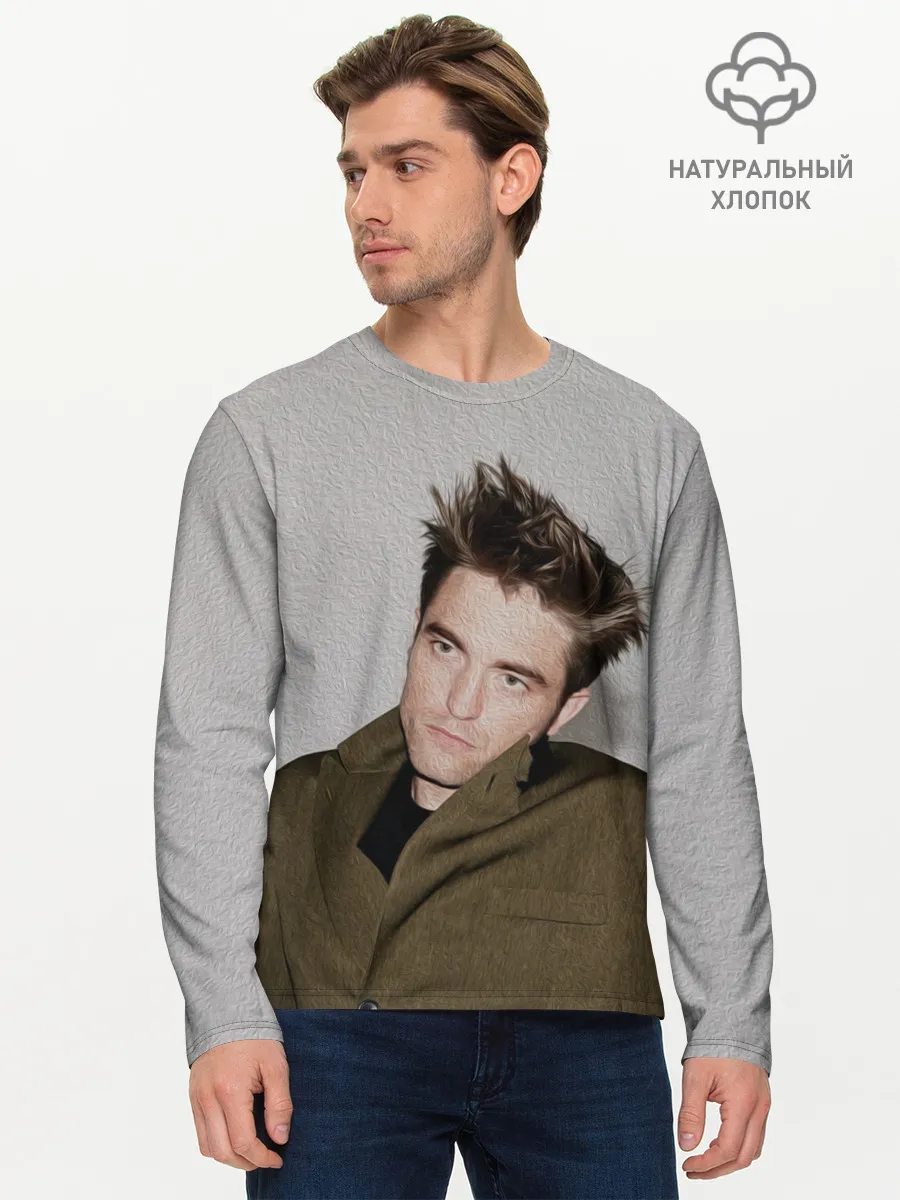 Мужской лонгслив базовый / Роберт Паттинсон