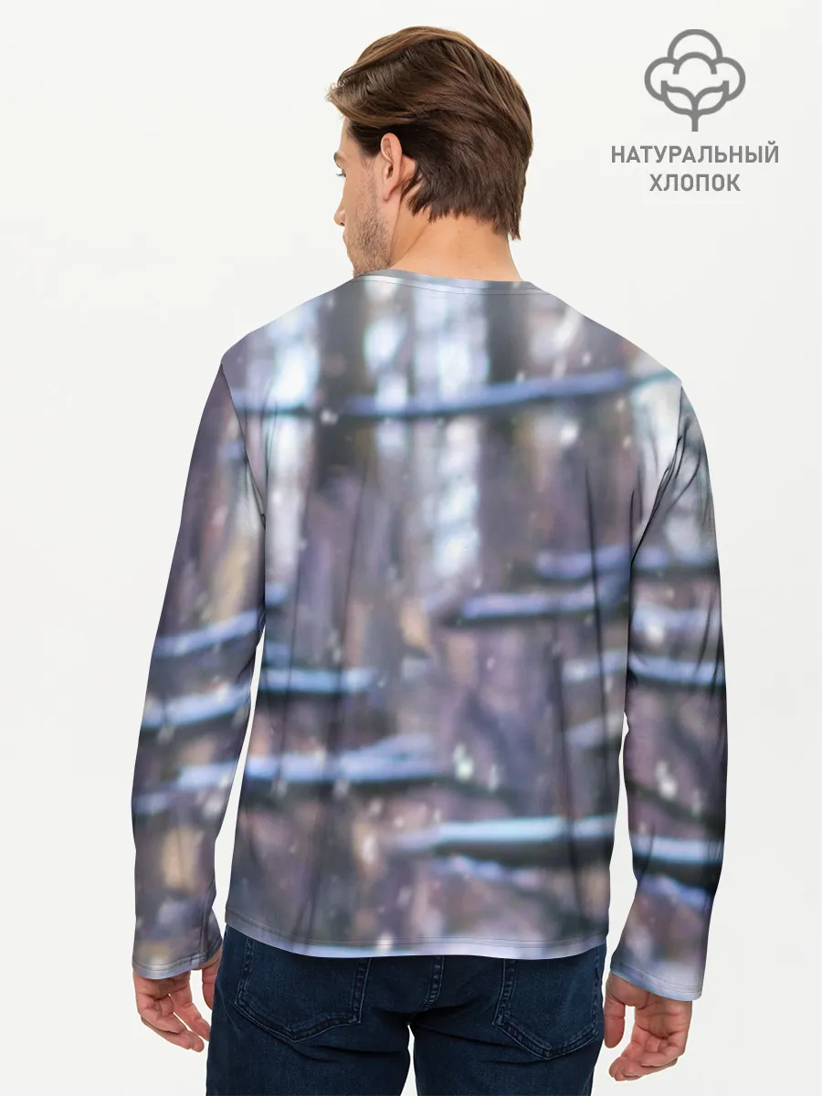 Мужской лонгслив базовый / Золотистый Ретривер