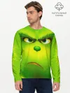 Мужской лонгслив базовый / Гринч 3D/ The Grinch