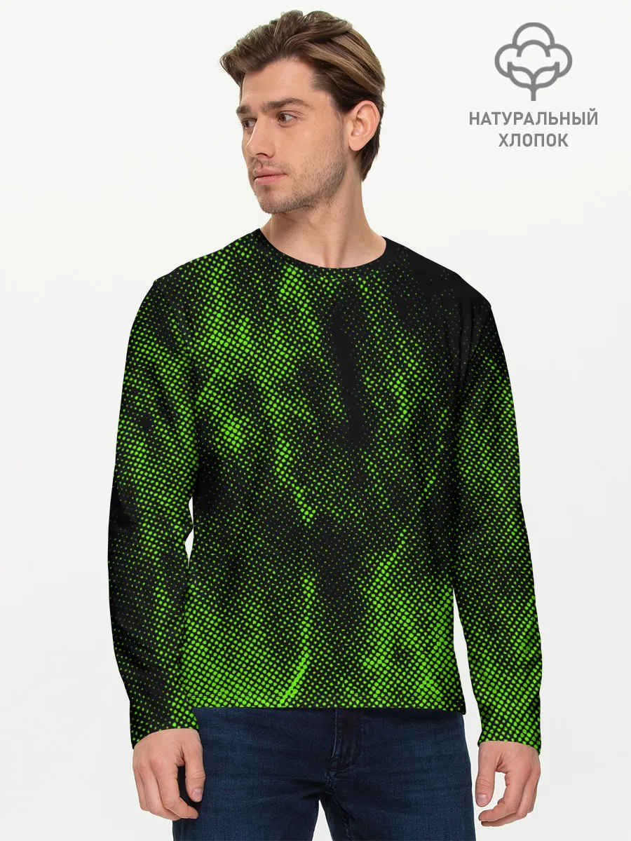 Мужской лонгслив базовый / Текстура.