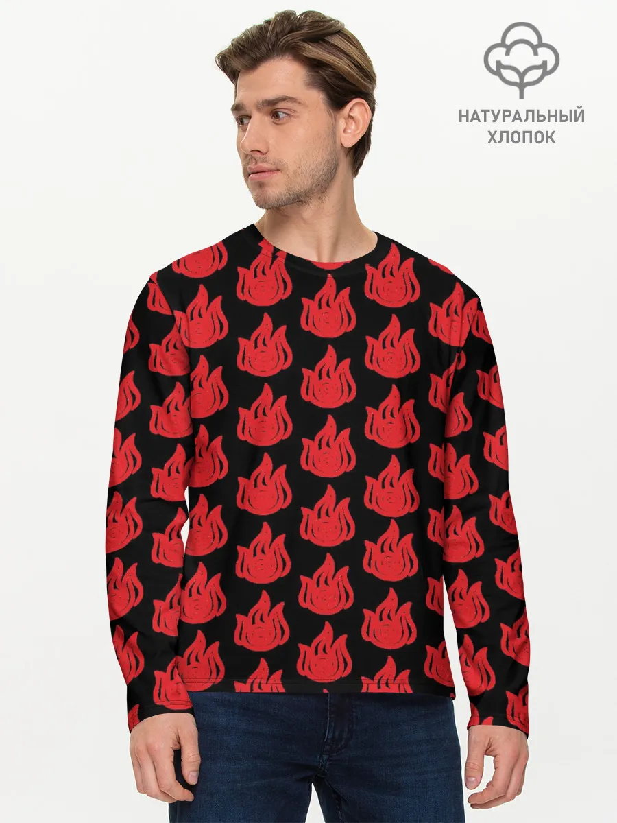 Мужской лонгслив базовый / ОГОНЬ