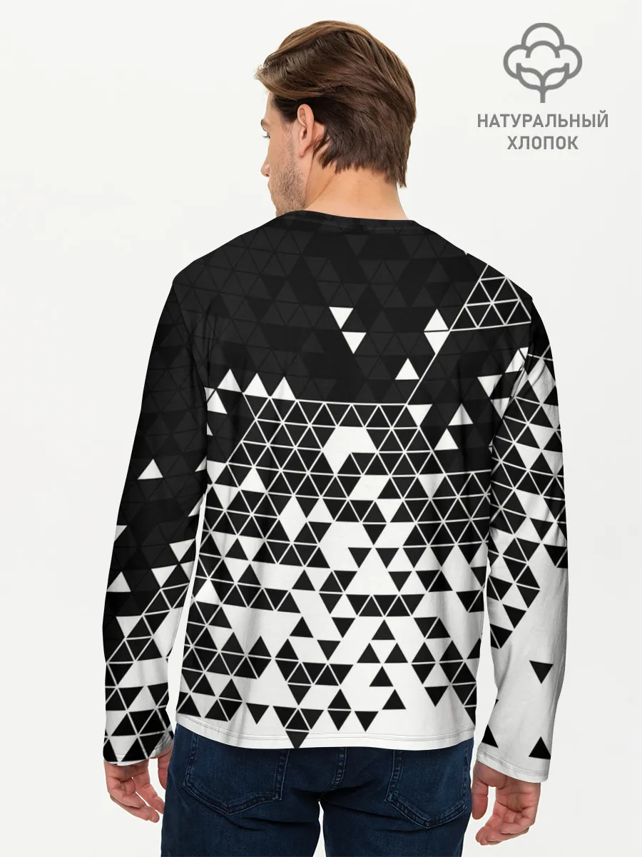 Мужской лонгслив базовый / Векторные фигуры