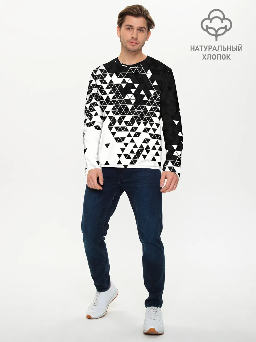Мужской лонгслив базовый / Векторные фигуры