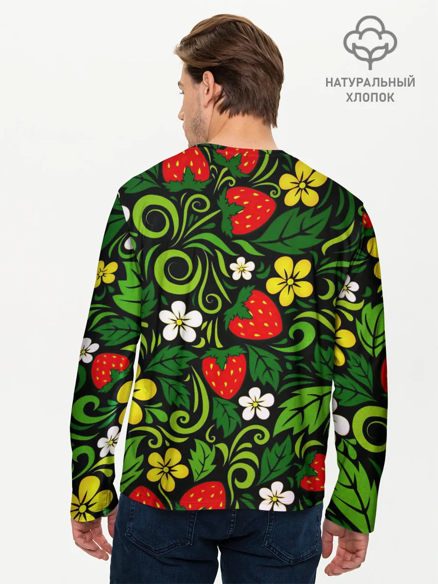 Мужской лонгслив базовый / Хохлома