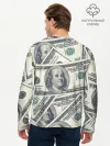 Мужской лонгслив базовый / Доллары