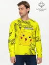 Мужской лонгслив базовый / Pikachu Pika Pika