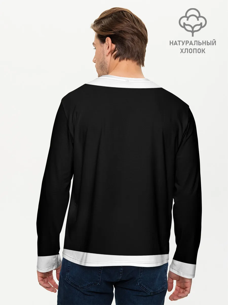 Мужской лонгслив базовый / Никогда не сдавайся