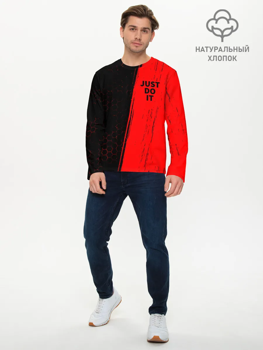 Мужской лонгслив базовый / JUST DO IT