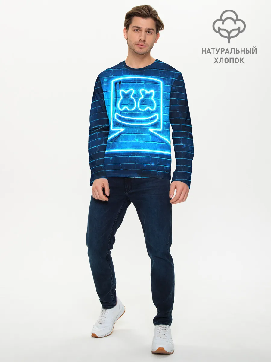 Мужской лонгслив базовый / MARSHMELLO