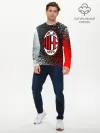 Мужской лонгслив базовый / AC MILAN / МИЛАН