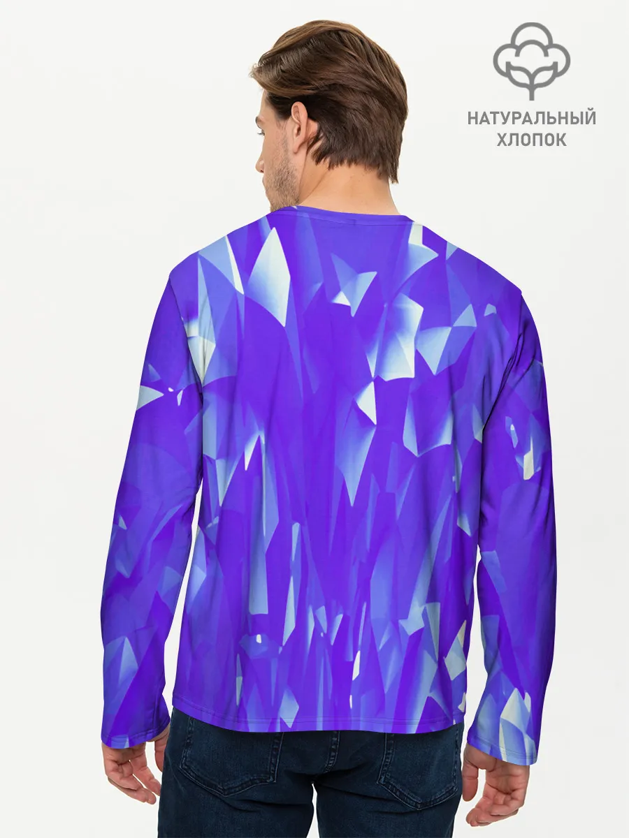 Мужской лонгслив базовый / Абстракция