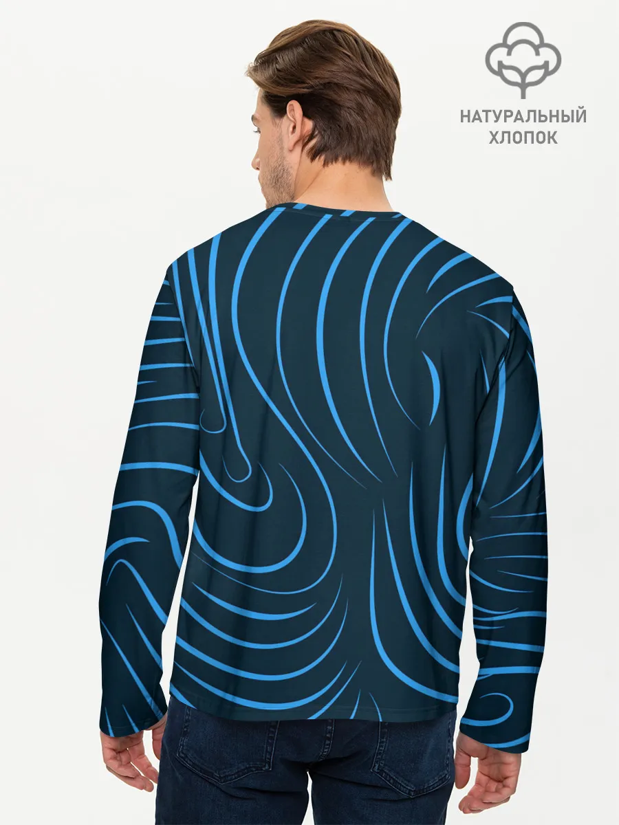 Мужской лонгслив базовый / Текстура.