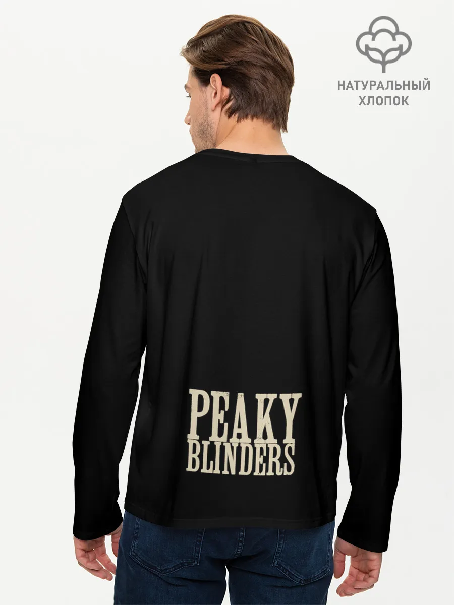 Мужской лонгслив базовый / Острые козырьки