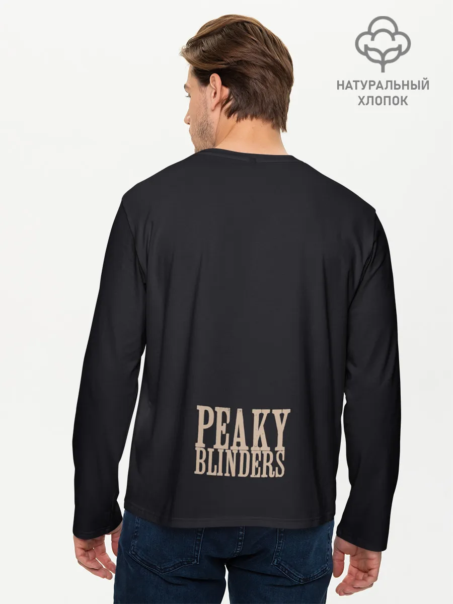 Мужской лонгслив базовый / Острые козырьки