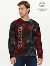 Мужской лонгслив базовый / HONDA | RedBlack