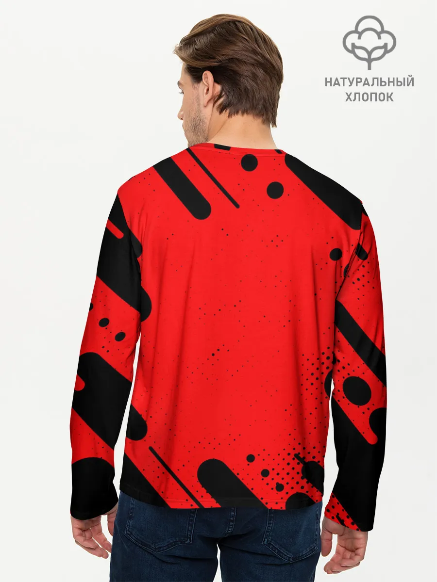 Мужской лонгслив базовый / AC MILAN / МИЛАН