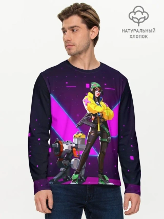 Мужской лонгслив базовый / Valorant