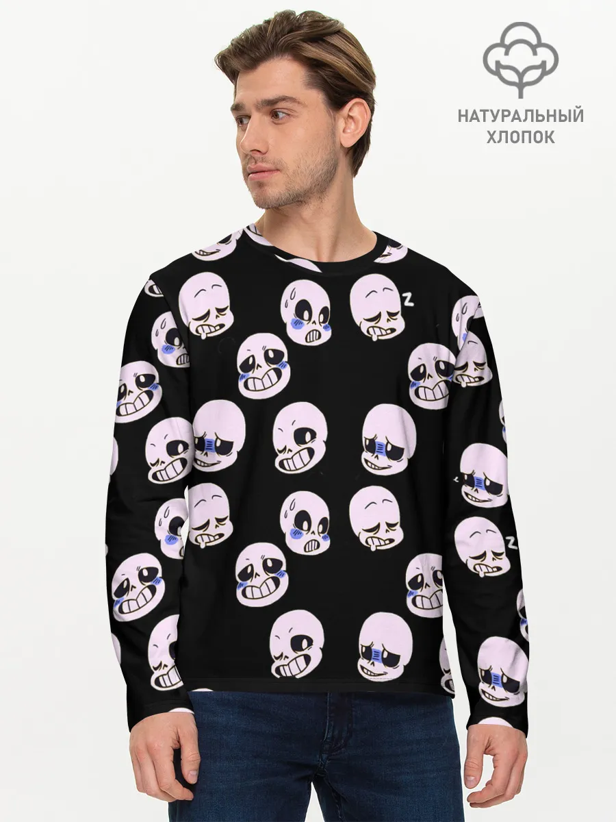 Мужской лонгслив базовый / Undertale