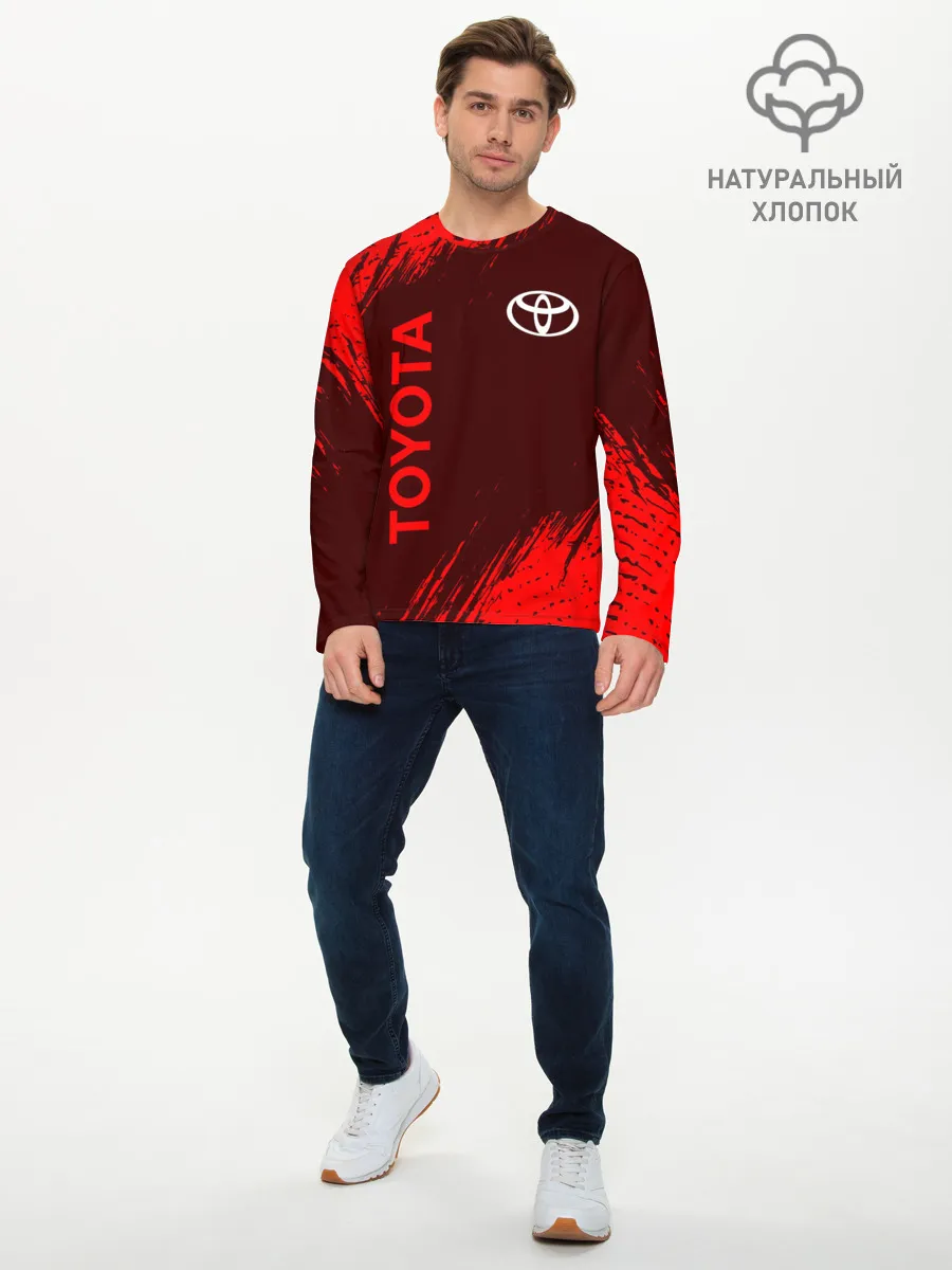 Мужской лонгслив базовый / TOYOTA / ТОЙОТА