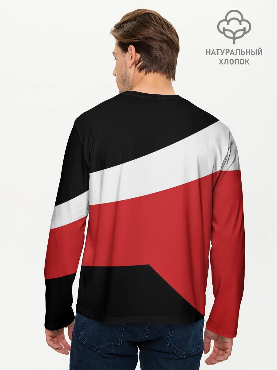 Мужской лонгслив базовый / Нью-Джерси Девилз