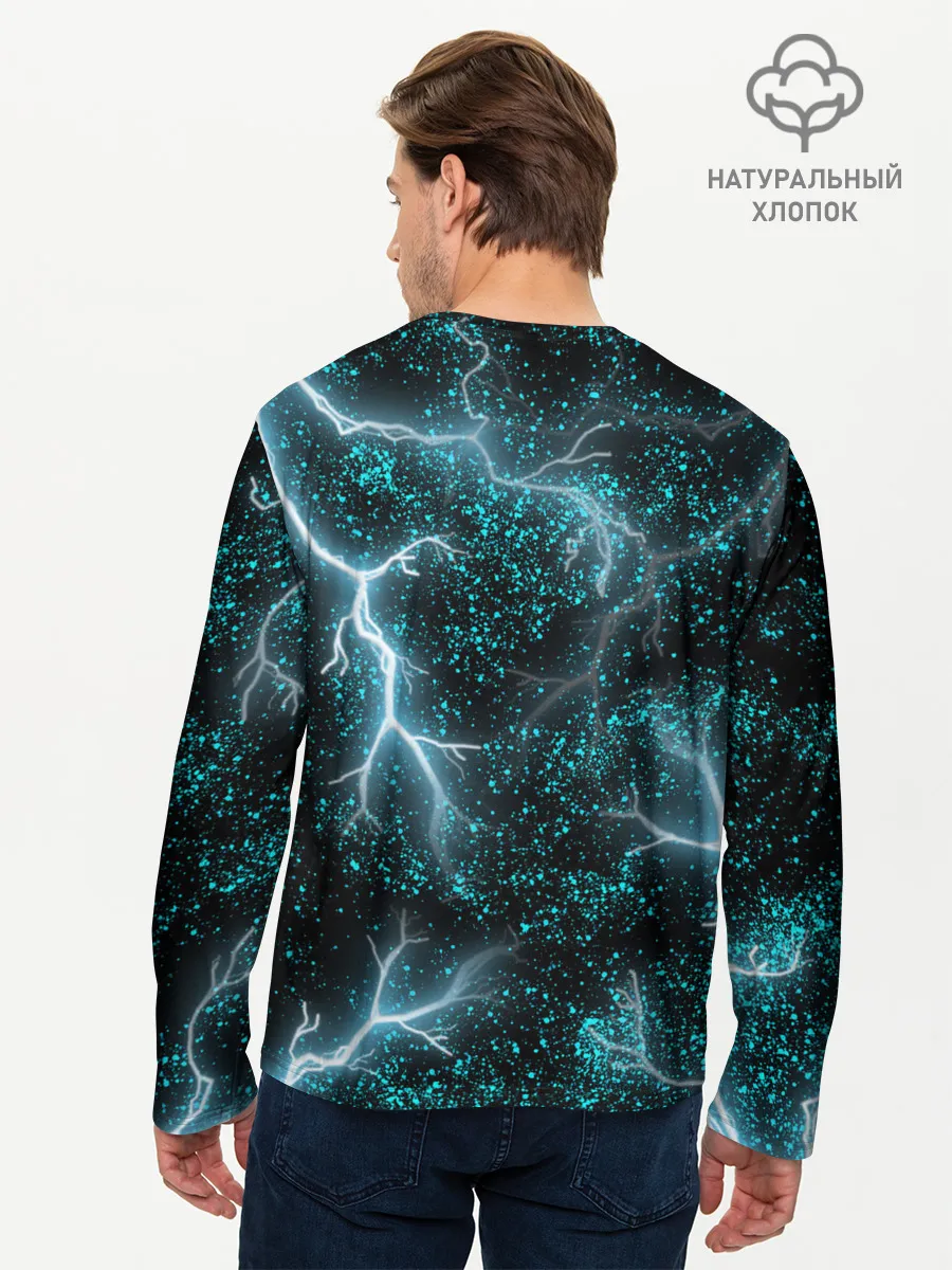 Мужской лонгслив базовый / Молния