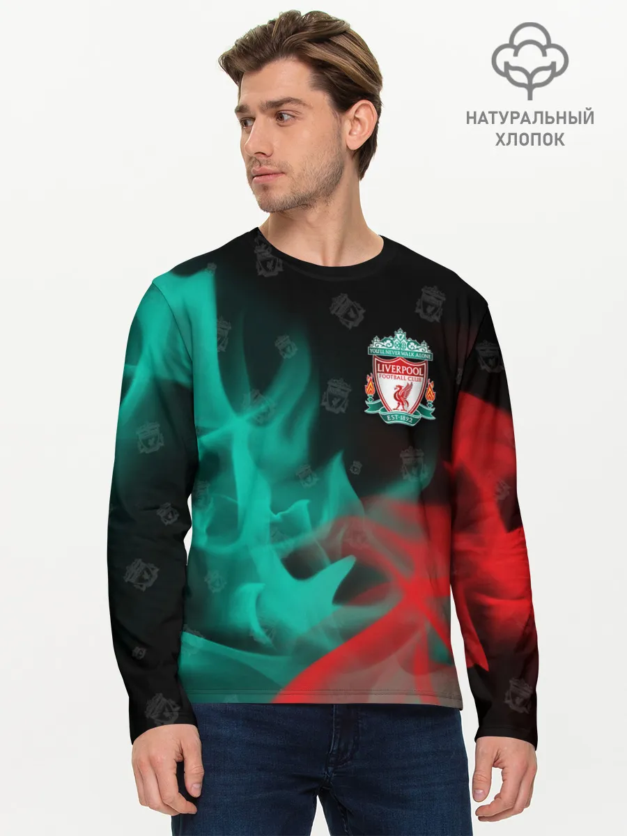 Мужской лонгслив базовый / LIVERPOOL / Ливерпуль