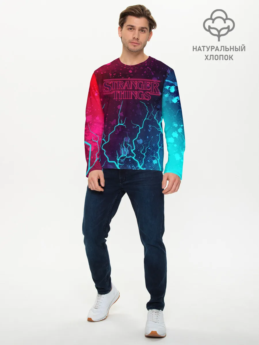 Мужской лонгслив базовый / ОЧЕНЬ СТРАННЫЕ ДЕЛА / STRANGER
