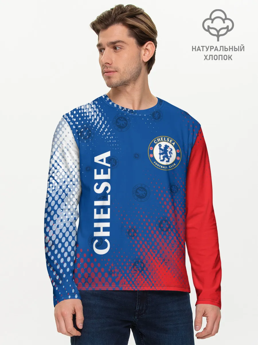 Мужской лонгслив базовый / CHELSEA F.C. / ЧЕЛСИ