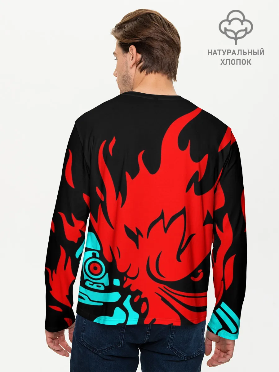 Мужской лонгслив базовый / Cyberpunk 2077