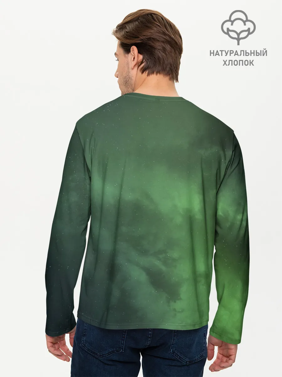 Мужской лонгслив базовый / Абстракция