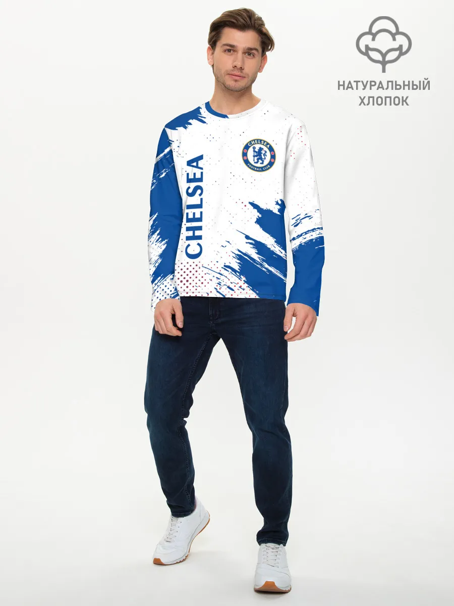 Мужской лонгслив базовый / CHELSEA F.C. / ЧЕЛСИ