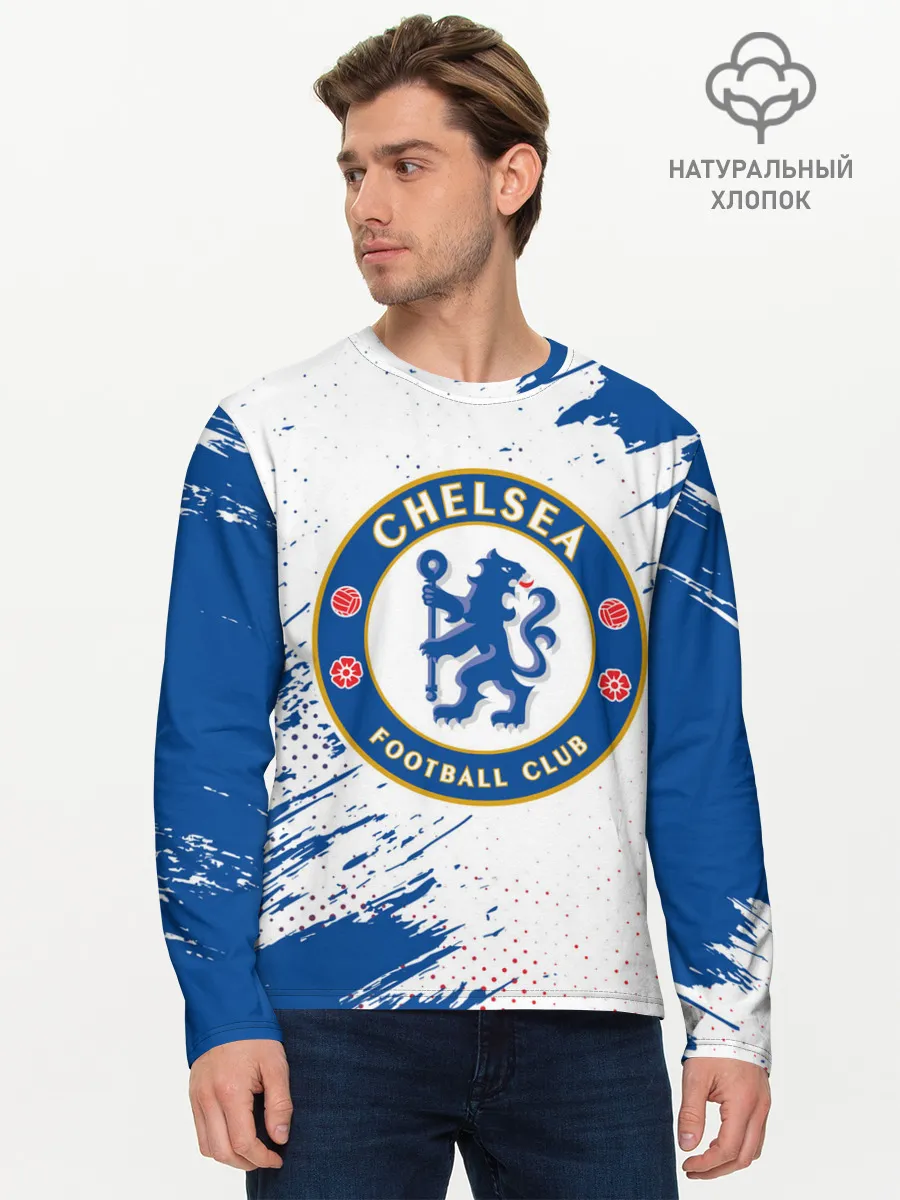 Мужской лонгслив базовый / CHELSEA F.C. / ЧЕЛСИ