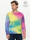 Мужской лонгслив базовый / Tie-Dye