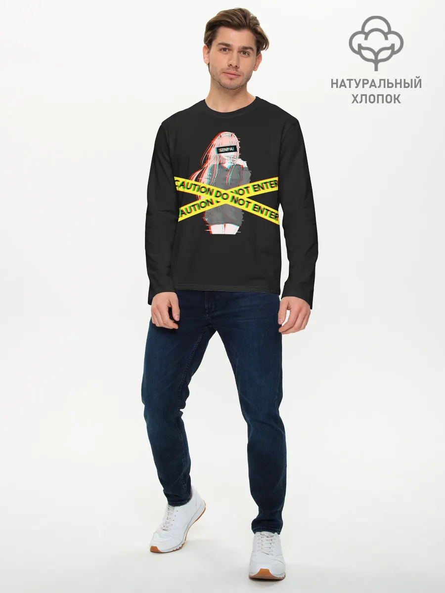 Мужской лонгслив базовый / Запрещенная Zero Two