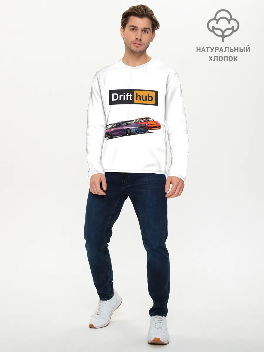 Мужской лонгслив базовый / Дрифт