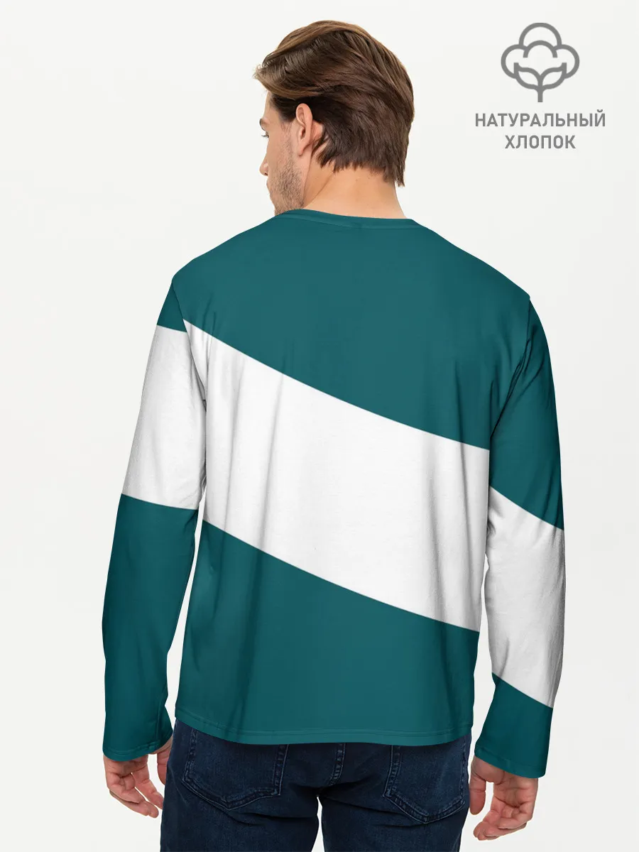 Мужской лонгслив базовый / Сан Хосе Шаркс